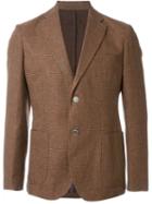 Eleventy Patch Pocket Blazer, Men's, Size: 48, Brown, Cotton/linen/flax/silk