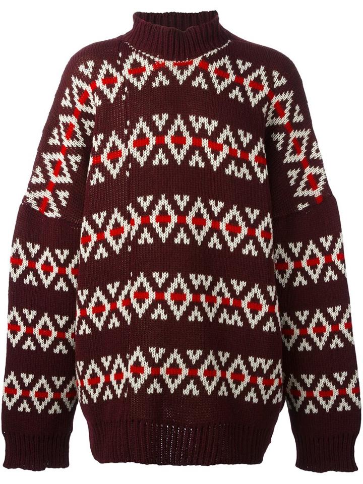 Raf Simons Oversized Checked Jumper