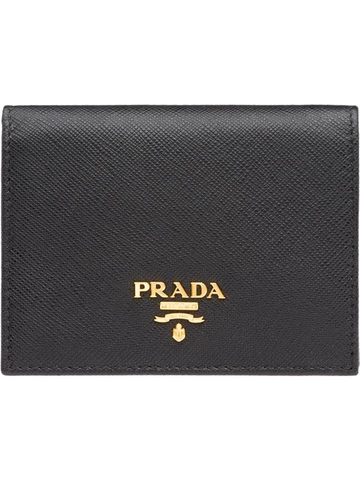 Prada Small Saffiano Wallet - Black