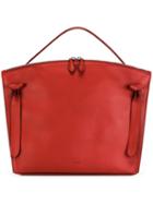 Jil Sander 'hill' Tote, Women's, Red, Calf Leather