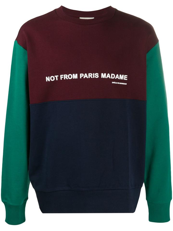 Drôle De Monsieur Not From Paris Madame Sweater - Red