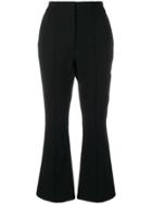 T By Alexander Wang Cropped Flared Trousers - Black