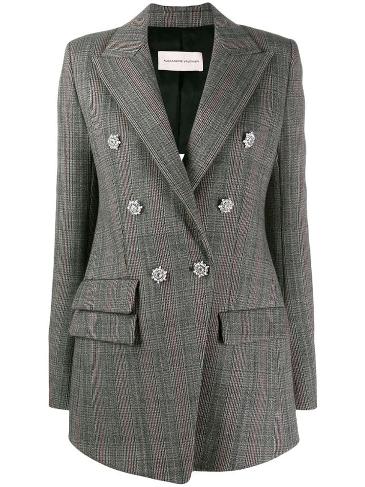 Alexandre Vauthier Embellished Fitted Jacket - Black