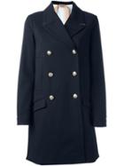 No21 Classic Peacoat, Women's, Size: 40, Blue, Cotton/elastodiene/cupro