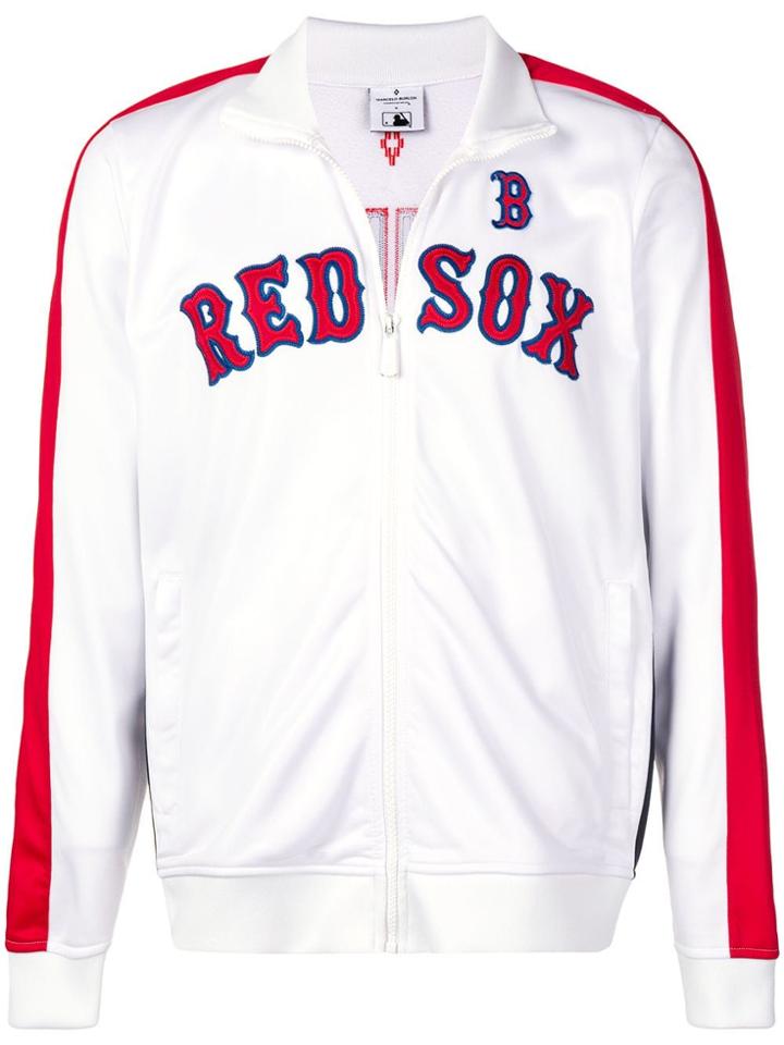 Marcelo Burlon County Of Milan Red Sox Bomber Jacket - White