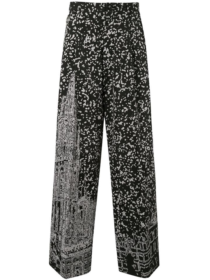 Th X Vier Antwerp Photo-effect Print Trousers - Black