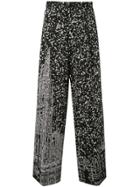 Th X Vier Antwerp Photo-effect Print Trousers - Black