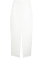 Yigal Azrouel Crepe Suiting Midi Skirt - White