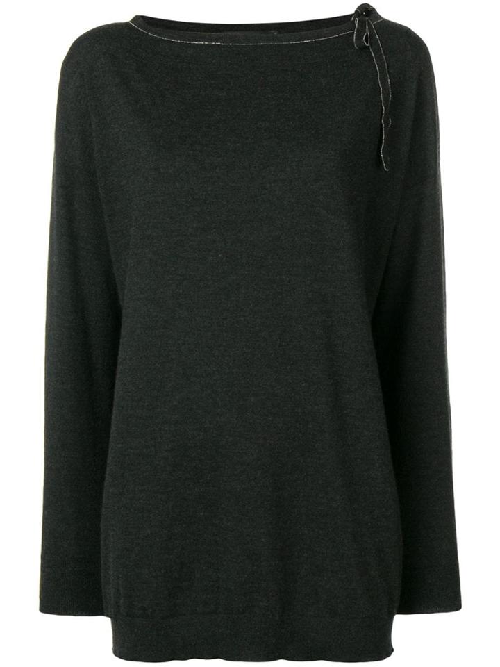 Fabiana Filippi Boat Neck Sweater - Grey