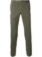 Pt01 Slim Chino Trousers, Men's, Size: 52, Green, Cotton/spandex/elastane