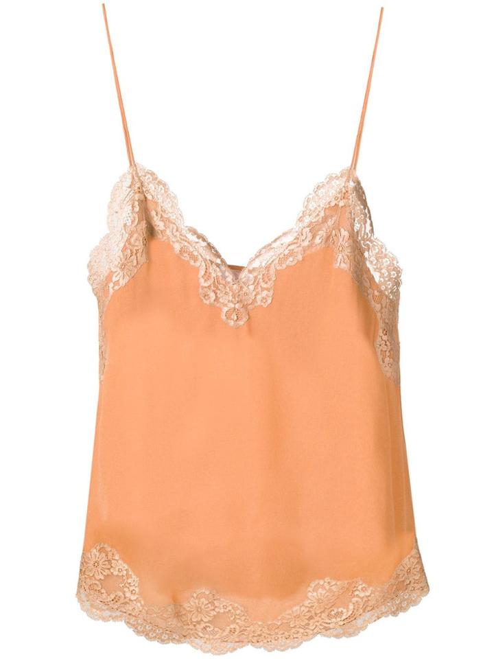 Chloé Lace Cami Top - Brown