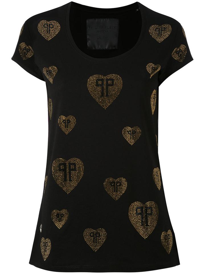 Bailnay T-shirt - Women - Cotton - L, Black, Cotton, Philipp Plein