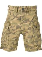 Rrl Camouflage Cargo Shorts, Men's, Size: 30, Green, Cotton