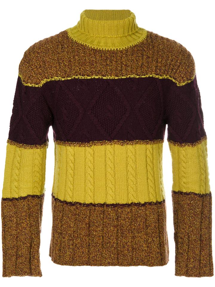 Jean Paul Gaultier Vintage Turtleneck Jumper - Yellow & Orange