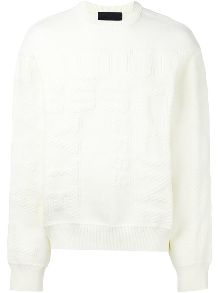 Juun.j Cable Knit Jumper, Men's, Size: 46, Nude/neutrals, Polyester/polyurethane