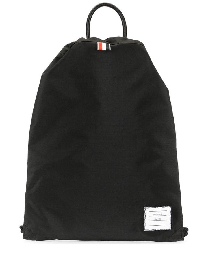 Thom Browne Tricolour Striped Backpack - Black
