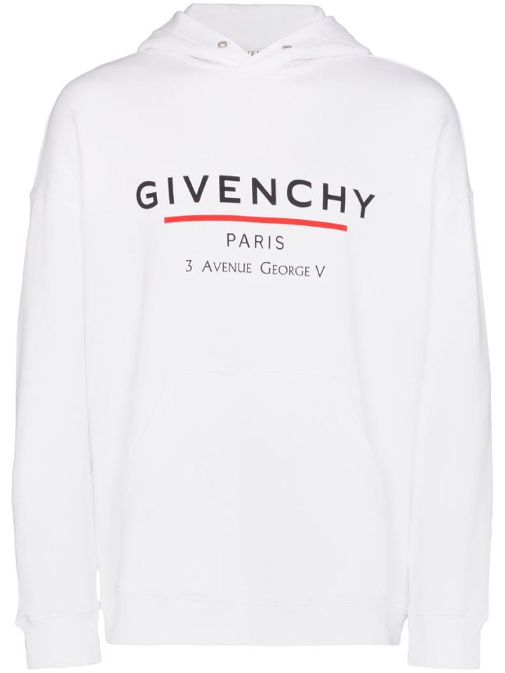 Givenchy Logo-print Hoodie - White