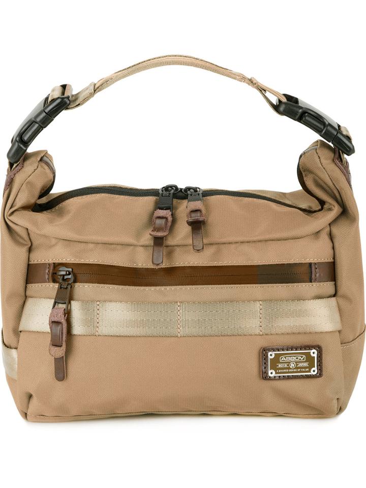 As2ov Small Cordura Dobby 2way Shoulder Bag - Brown