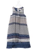 Caffe' D'orzo Printed Folk Dress, Girl's, Size: 8 Yrs, Blue