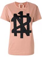No21 Appliqué Logo T-shirt - Brown
