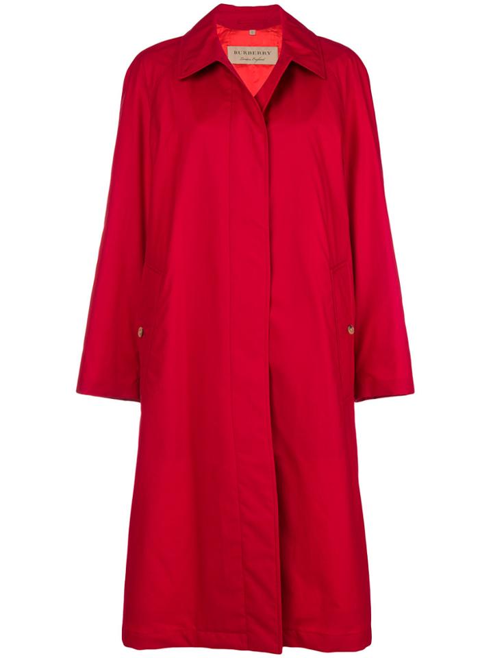 Burberry The Camden Car Coat - Red