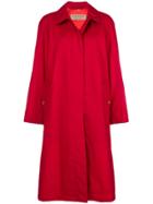 Burberry The Camden Car Coat - Red