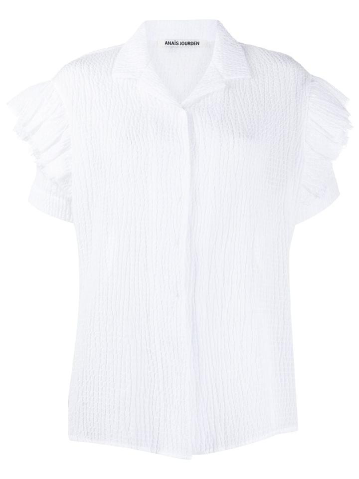 Jourden Lolita Ruffled Sleeve Shirt - White