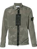 Stone Island Zipped Lightweight Jacket, Men's, Size: Medium, Green, Nylon
