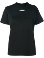 Msgm - Logo T-shirt - Women - Cotton - L, Black, Cotton
