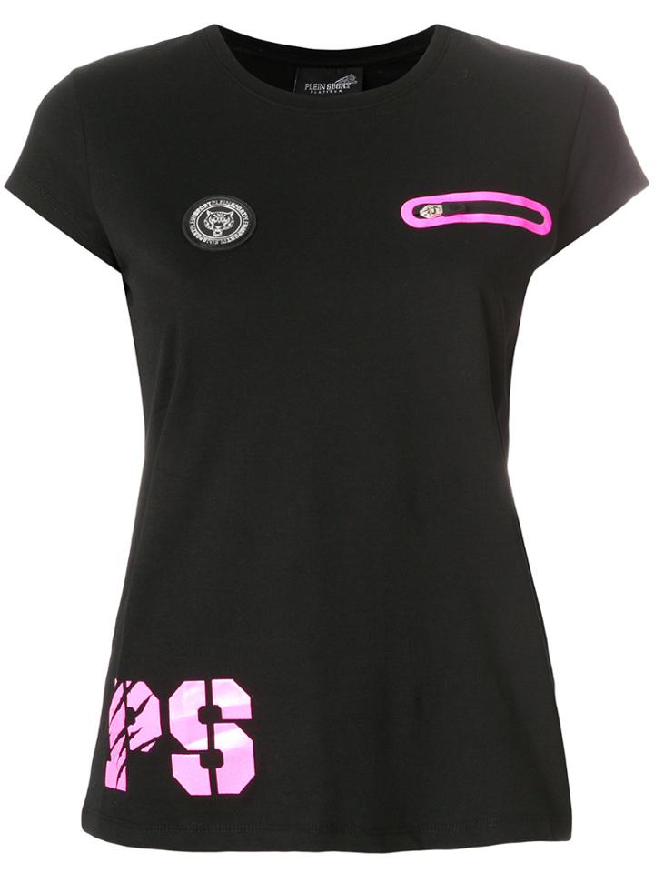 Plein Sport Patched Tee - Black