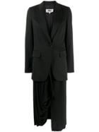 Mm6 Maison Margiela Detachable Skirt Blazer - Black