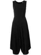 Jovonna Draped Dress - Black