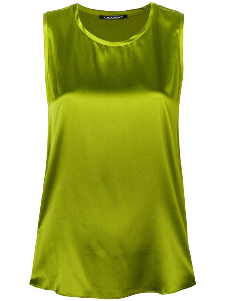 Luisa Cerano Sleeveless Tank Top - Green