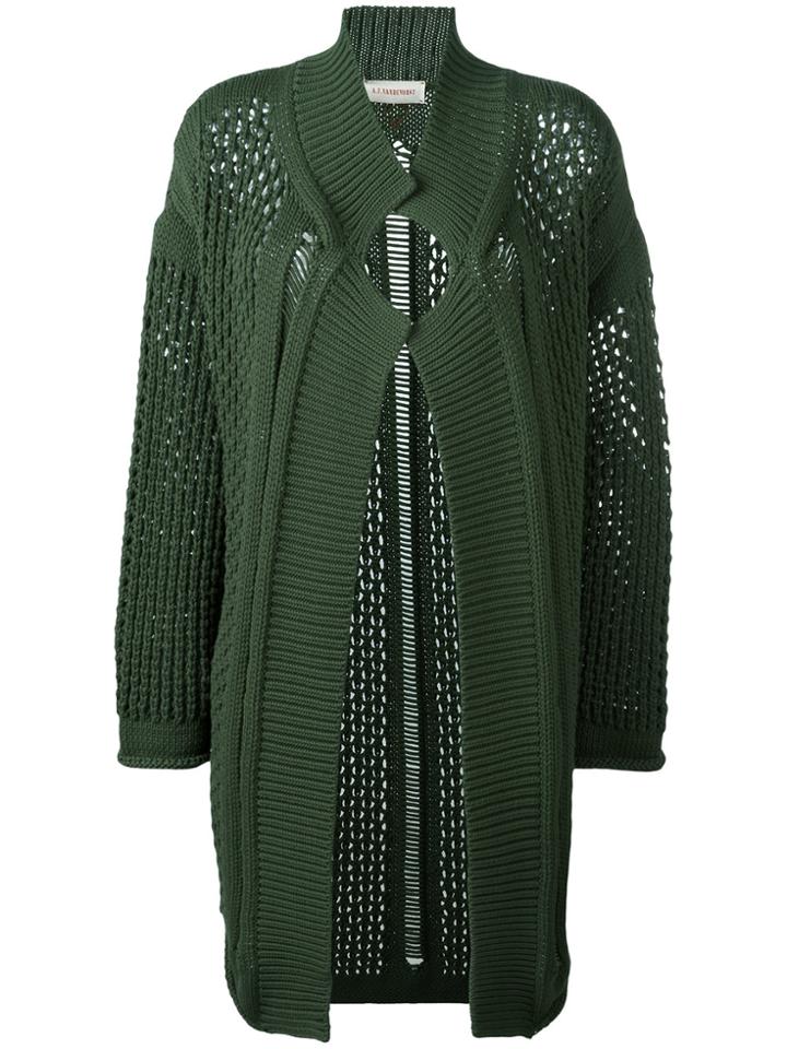 A.f.vandevorst Open-knit Cardigan - Green