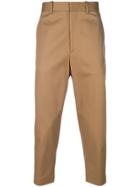 Neil Barrett Cropped Tailored Trousers - Brown