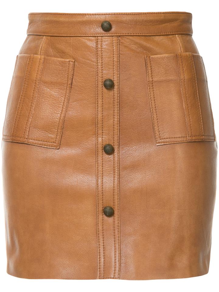 Aje Shrimpton Mini Skirt - Brown