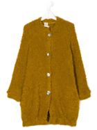 Caffe' D'orzo Roberta Bouclé Knit Coat - Yellow & Orange