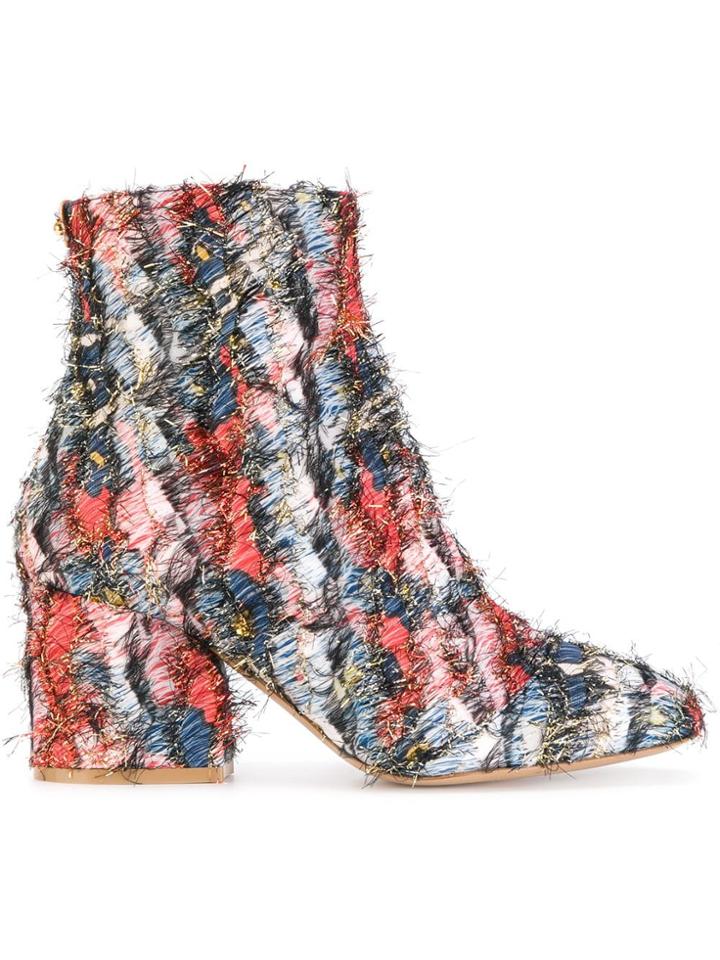 Salvatore Ferragamo Fantasy Fringe Boots - Multicolour