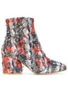 Salvatore Ferragamo Fantasy Fringe Boots - Multicolour