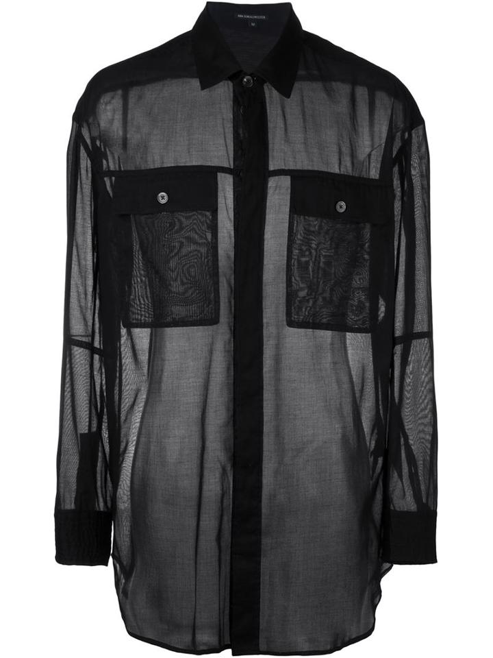 Ann Demeulemeester Chest Pocket Sheer Shirt