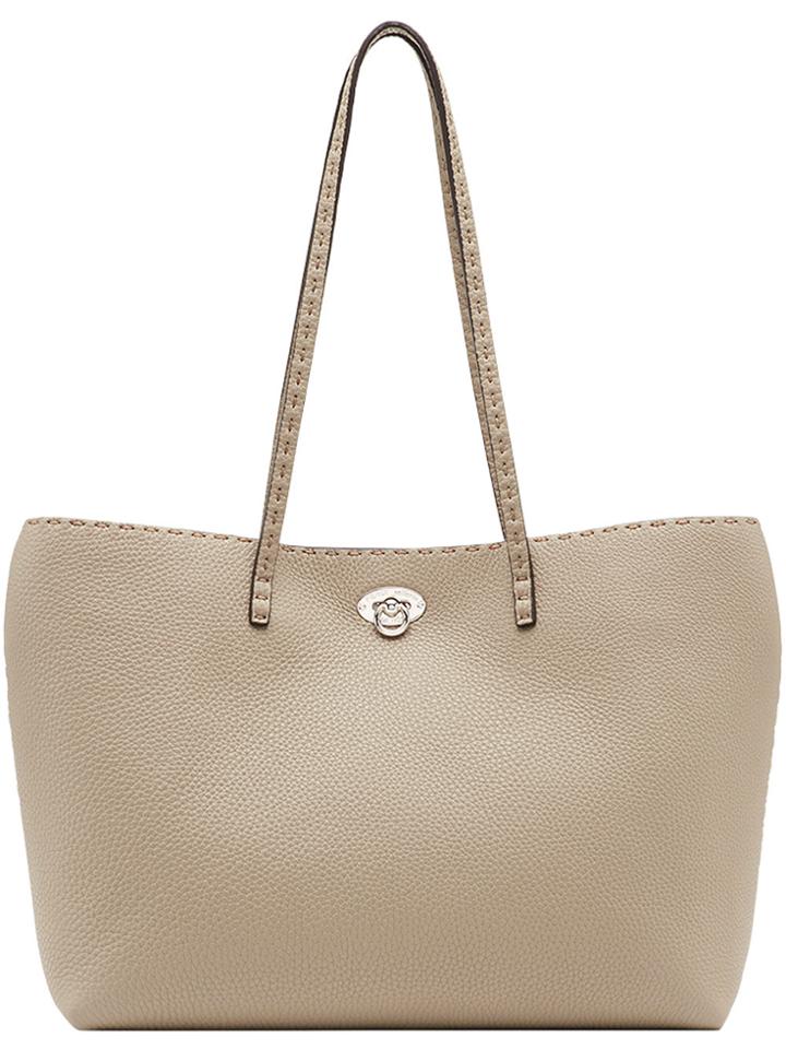 Fendi Turnlock Shopper Bag - Nude & Neutrals
