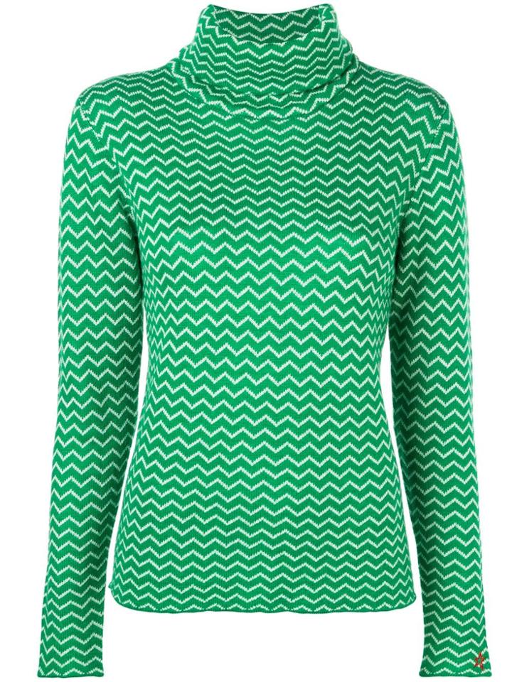 Perfect Moment Zigzag Jumper - Green