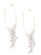 Mignonne Gavigan Lolita Hoop Earrings - White