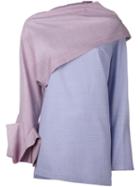 Jacquemus Asymmetric Short Dress, Women's, Size: 40, Pink/purple, Wool