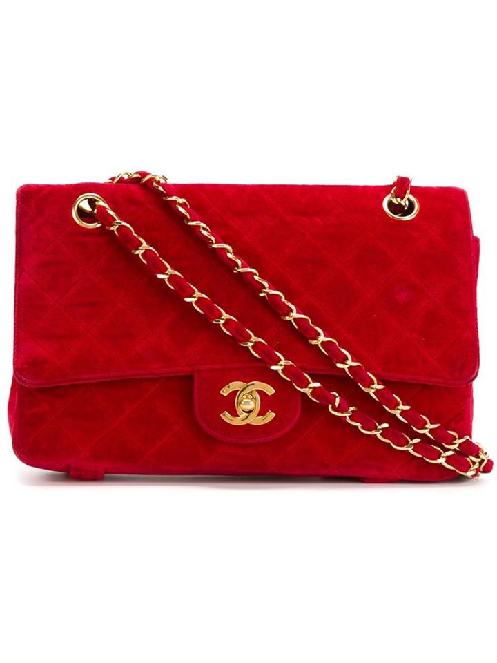 Chanel Vintage '2.55' Shoulder Bag, Women's, Red