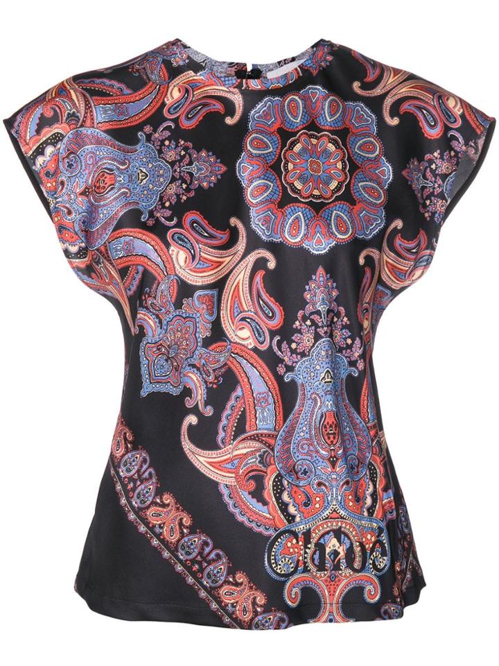 Chloé Paisley Print Blouse - Black