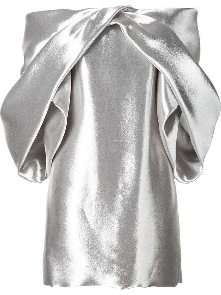 Monse Bubble Sleeve Cocktail Dress