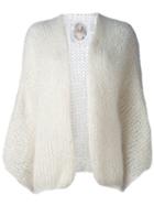 Made By Bernadette Wide Sleeve Cardigan, Women's, White, Mohair