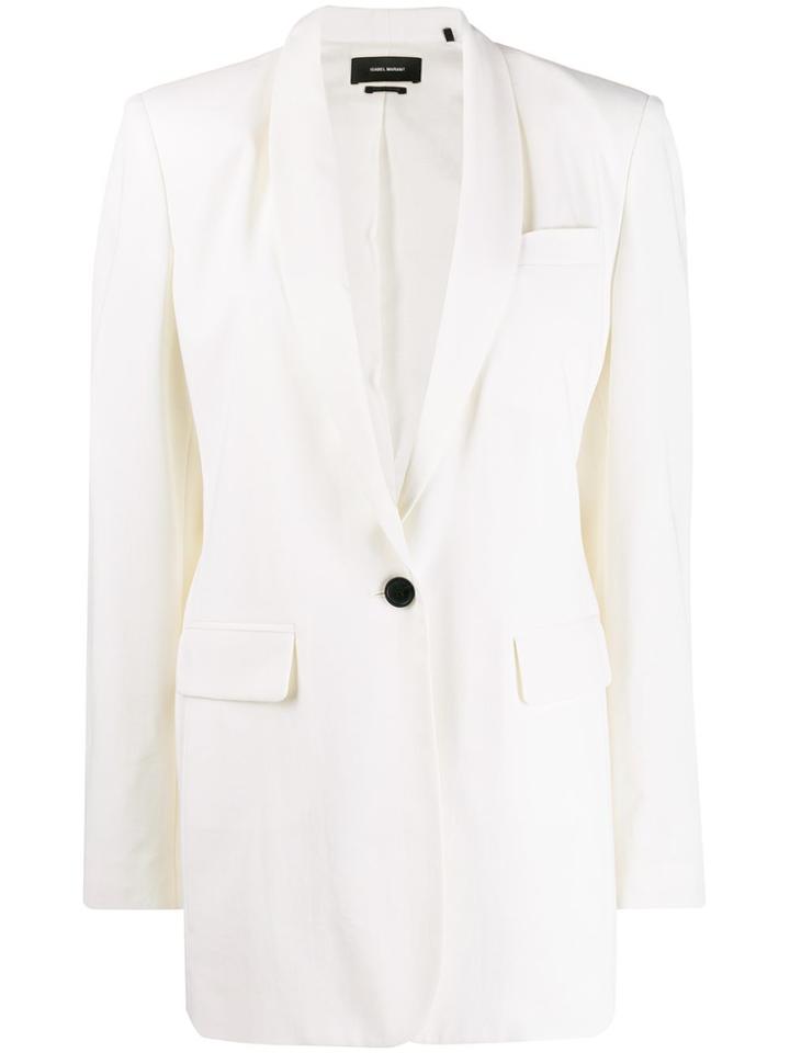 Isabel Marant Shawl Collar Blazer - White