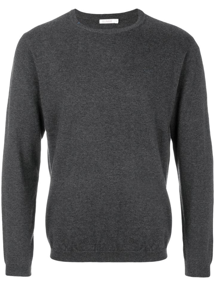 Sun 68 Classic Knitted Sweater - Grey